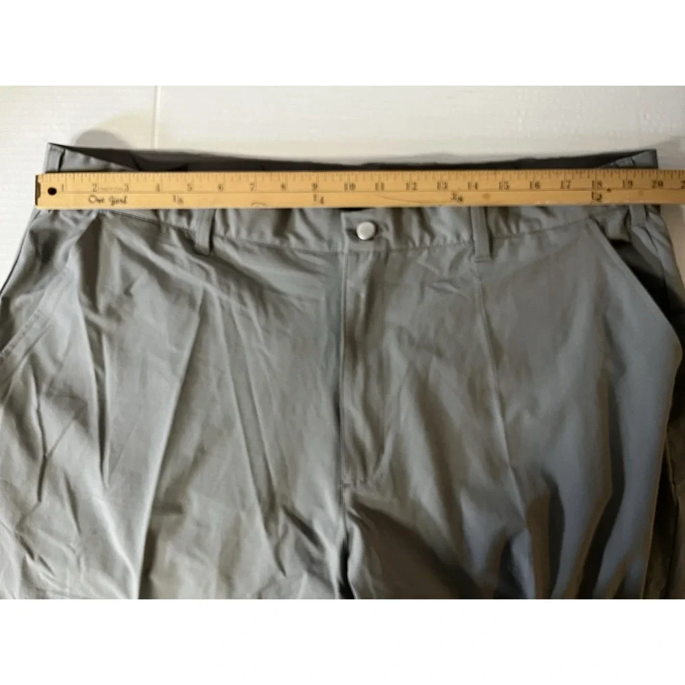 TGW Golf Pants Mens 42x32 Grey Excellent‎ Performance Flat Front Trousers